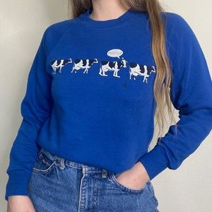 Vintage Cow Sweatshirt